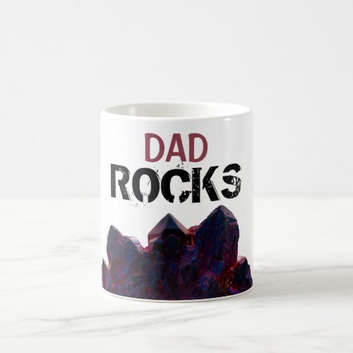 *~* DAD Rocks Purple Crystals Stones Lapidary Coffee Mug