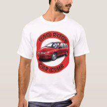 Dad Rods Car Club Red Saturn Wagon Car T-Shirt