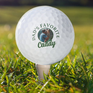 Dad’s Favorite Caddy Photo Golf Balls
