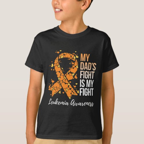 Dads Fight Is My Fight Leukemia Awareness 1  T_Shirt