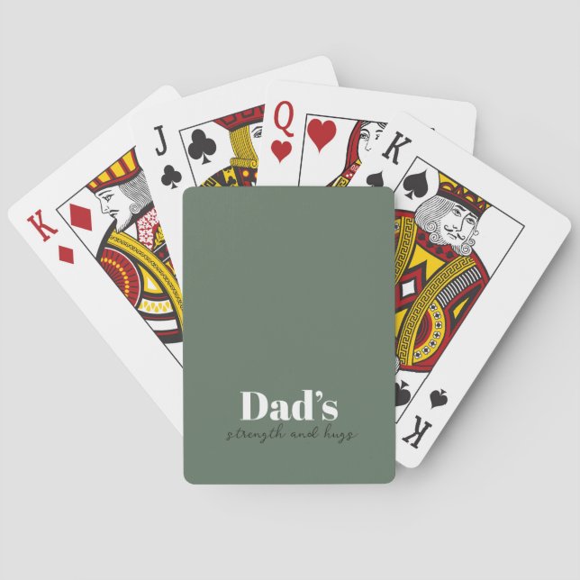 Dad’s Strength and Hugs - Father's Day Gift |  Poker Cards (Back)