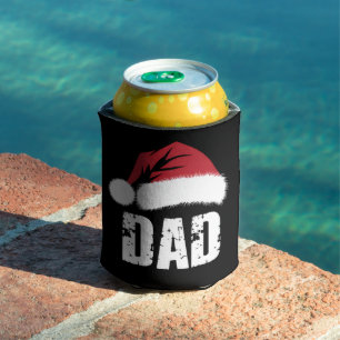 Dad Santa Christmas Family Matching Pajamas Papa  Can Cooler