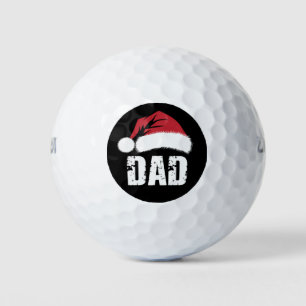 Dad Santa Christmas Family Matching Pajamas Papa Golf Balls