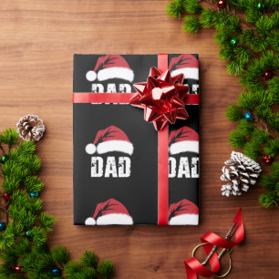 Dad Santa Christmas Family Matching Pajamas Papa  Wrapping Paper