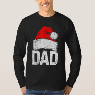 Dad Santa Christmas Family Matching Pajamas Papa X T-Shirt