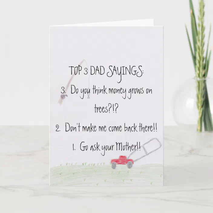 Father S Day Card Sayings Dad Sayings...father's Day Card | Zazzle.com