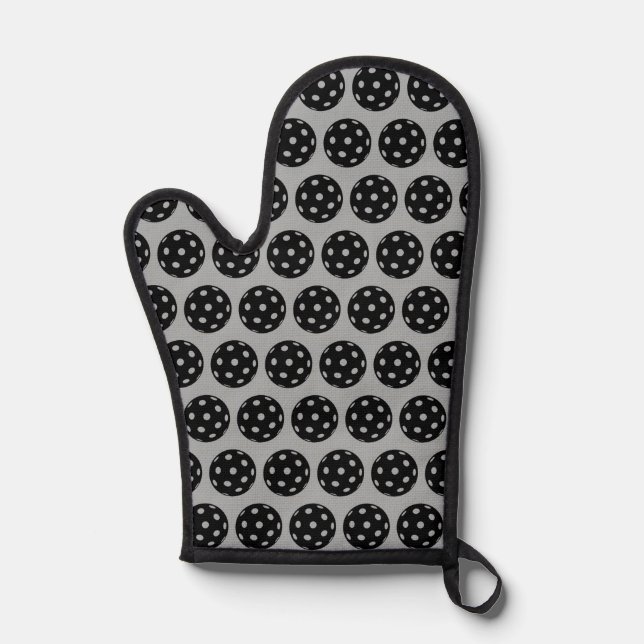 Dad Says Keep Out of the Kitchen Funny Pickleball Oven Mitt (Front)