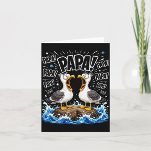 Dad Seagull Funny Papa Seagulls Fathers Day Humor Card