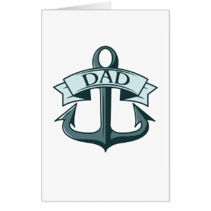 Dad Ships Anchor Card