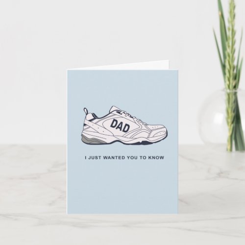 Dad Shoes Fathers Day Card