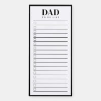 Dad Simple Black White To Do List 