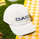 Dad Simple Cool Modern Typography Custom Embroidered Baseball Cap<br><div class="desc">Dad Simple Cool Modern Typography Custom Embroidered Baseball Cap features the simple modern embroidered text "Dad". Perfect as a gift for dad for Father's Day,  Christmas,  birthday and more. Created by Evco Studio www.zazzle.com/store/evcostudio</div>