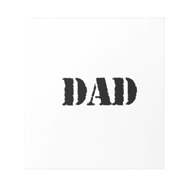 DAD Simple father's day gift Notepad (Front)