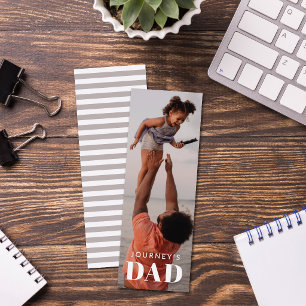 Dad Simple Minimalist Photo Father's Day Bookmark