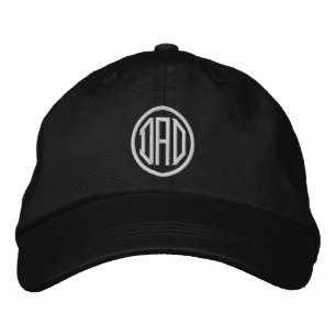 Dad Simple Modern Typography Custom Embroidered Baseball Cap