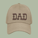 Dad Simple Modern Typography Custom Embroidered Baseball Cap<br><div class="desc">Dad Simple Modern Typography Custom Embroidered Baseball Cap features the simple modern embroidered text "Dad". Perfect as a gift for dad for Father's Day,  Christmas,  birthday and more. Created by Evco Studio www.zazzle.com/store/evcostudio</div>