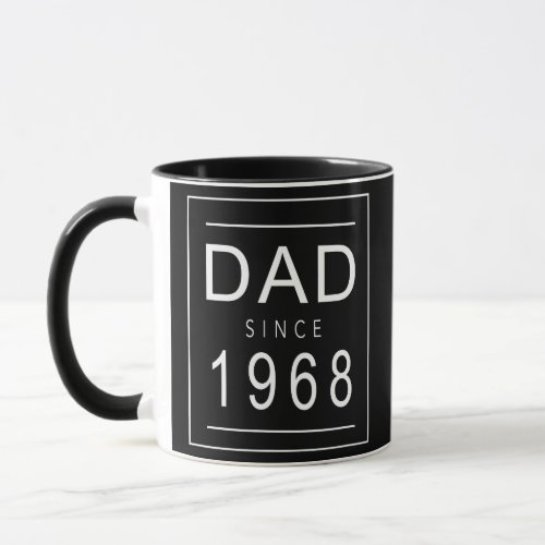 Dad Since 1968 68 Aesthetic Promoted to Daddy Mug