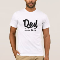 Dad since year customized t-shirt Father's day