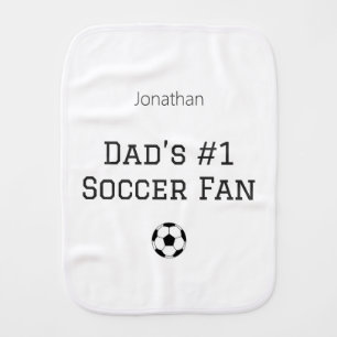 Dad Soccer Baby Name Feeding Cloth