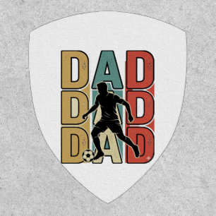 Dad Soccer Vintage Engraving Vector Design_1 Patch