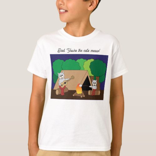 Dad Son Camping Funny Personalize T_Shirt
