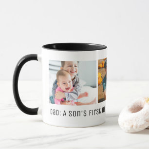 Dad Son's Hero Daughter's First Love Photo  Mug