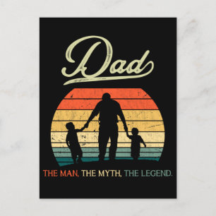 Dad Sons Saying Father Day Father Postcard