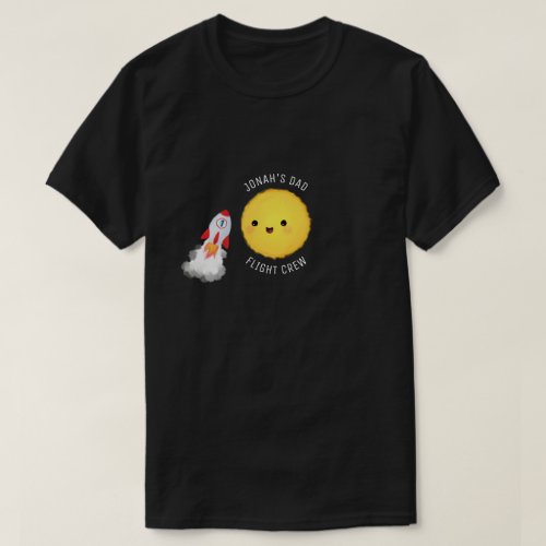 Dad Space Birthday Flight Crew T_Shirt