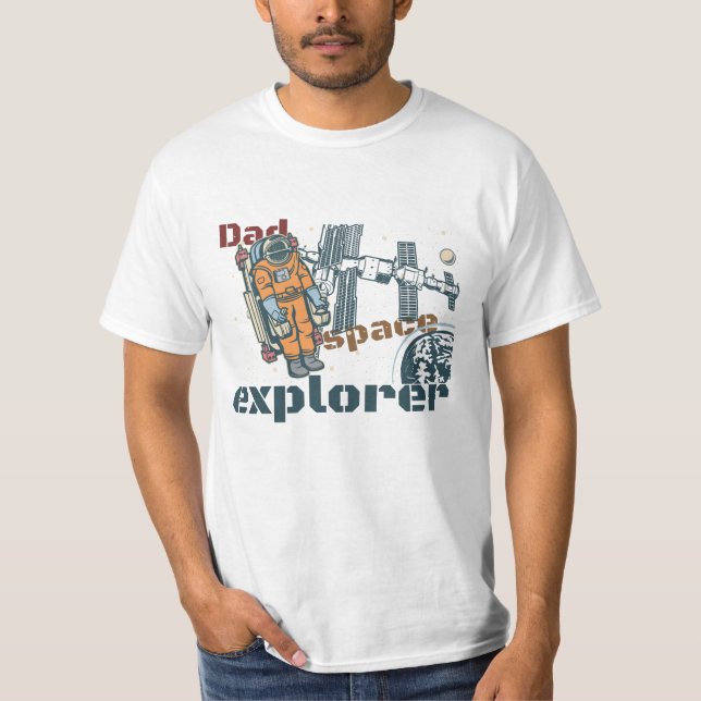 Dad Space Explorer T-Shirt – Galactic Style Tee (Front)