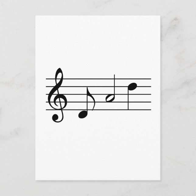 Dad spelled in Music Notes (Front)