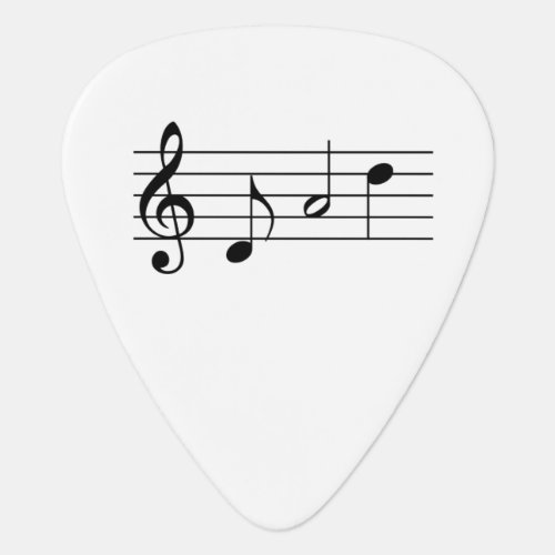 Dad spelled in Music Notes Musical Guitar Pick