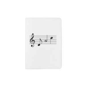 Dad spelled in Music Notes Passport Holder