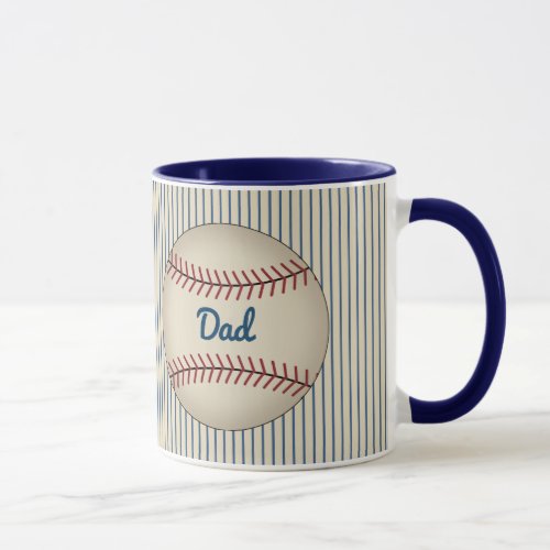 Dad Sports Baseball Coffee Mug Gift