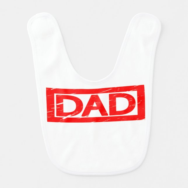 Dad Stamp Baby Bib (Front)