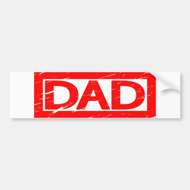 Dad Stamp Bumper Sticker (Front)