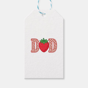 Dad Strawberry Lettering Vector Shirt Design_1 Gift Tags