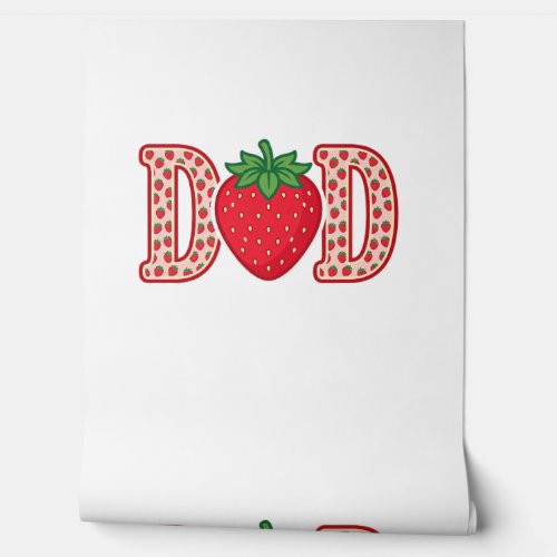 Dad Strawberry Lettering Vector Shirt Design_1 Wallpaper