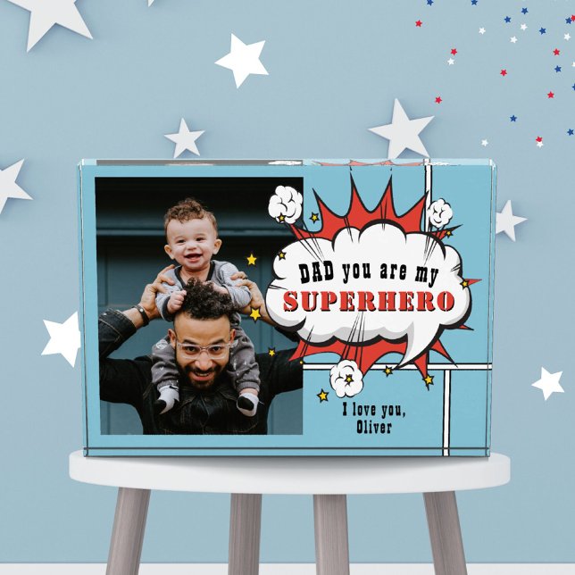 Dad Superhero Comic Speech Bubble  Photo Block (Creator Uploaded)