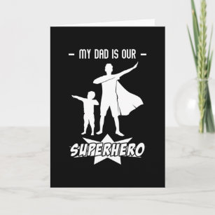 Dad Superhero Gift Fathers Day Card