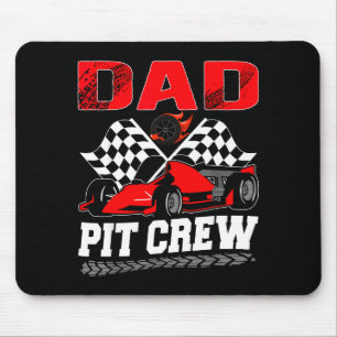 Dad T Crew Racing Family Race Car Birthday Boy Mouse Pad
