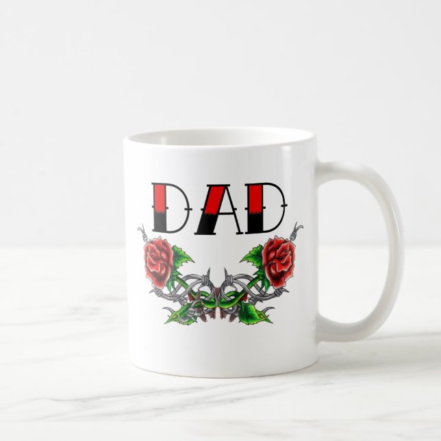 Dad Tattoo Coffee Mug (Right)