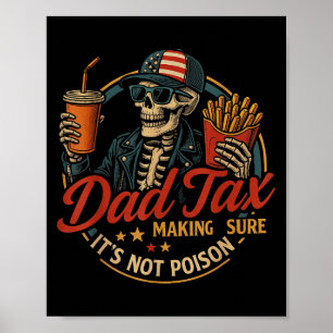 Dad Tax Funny Father's Day & 4th Of July  Poster