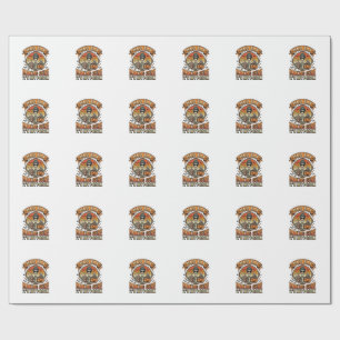 Dad Tax Funny Halloween Skeleton Candy_1 Wrapping Paper