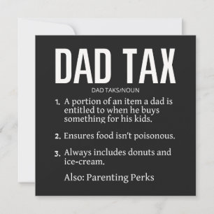 Dad Tax Holiday Card