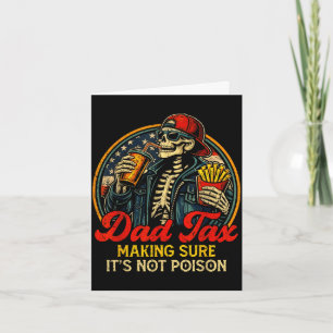 Dad tax making sure not poison funny fathers day card