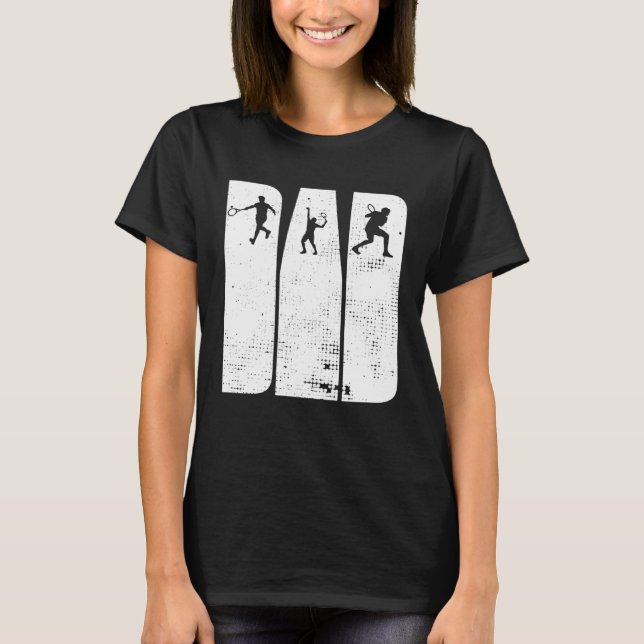 Dad Tennis Player Coach Coaching Sports Tennis Dad T-Shirt (Front)