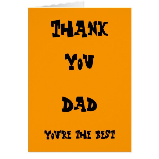 Luxury 11 Thank You Daddy Card