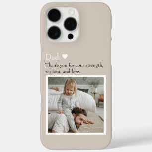 Dad, Thank You For – Custom Photo & Text iPhone 16 Pro Max Case
