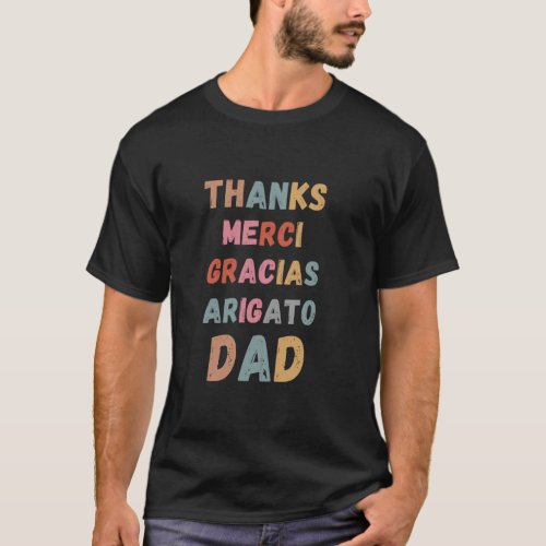 Dad Thank You For Teaching Me Grunge Vintage Fathe T-Shirt
