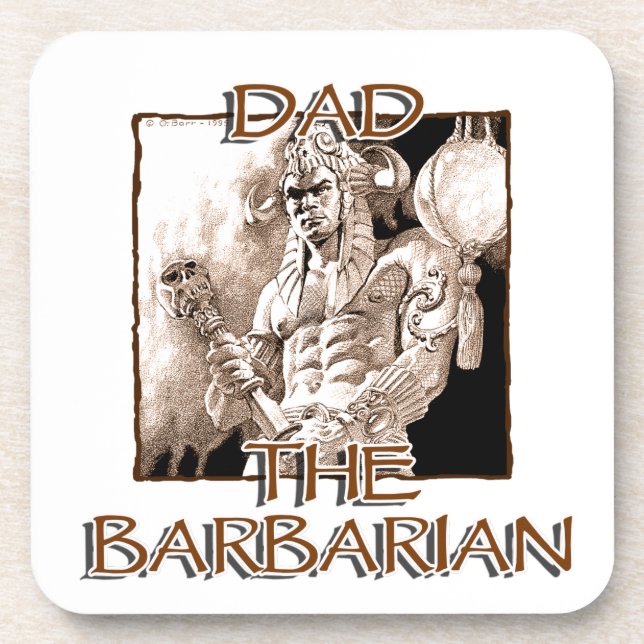 Dad the Barbarian Coaster (Front)